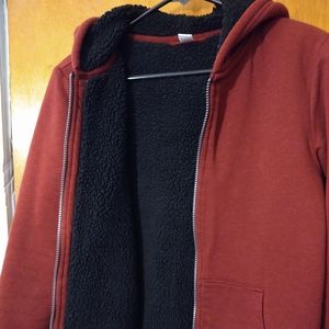 Old Navy Sherpa lined full zip hoodie YXL/women S